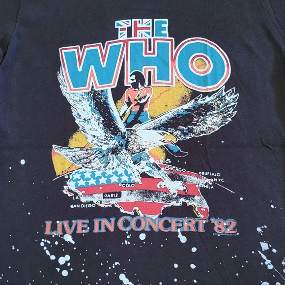 Chaser The Who🎶 "Live In Concert '82" Graphic Tee👕 - NWT - Picture 12 of 14